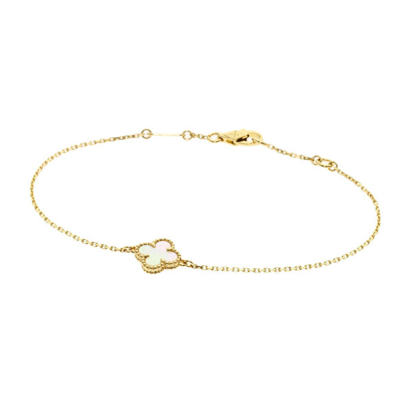OTHERS Jewelry - Van Cleef & Arpels Sweet Alhambra Shell Bracelet 18K Yellow Gold Women's